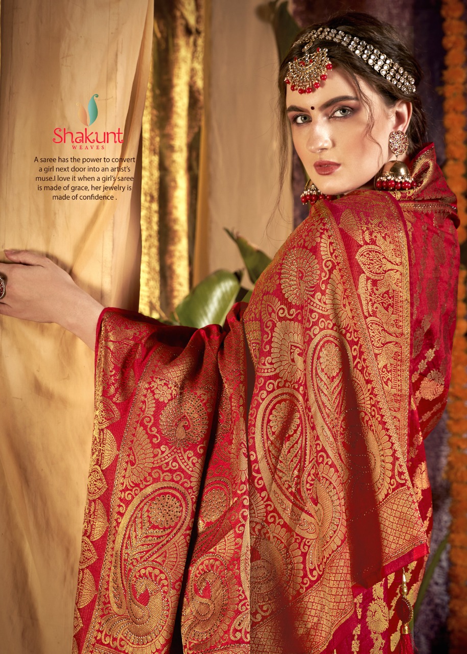 shakunt weaves vinamrata silk classic look saree catalog