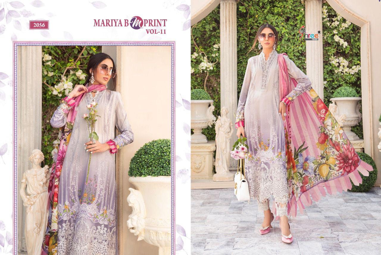 shree fab mariab m print vol 11 cotton astonishing salwar suit with cotton dupatta catalog