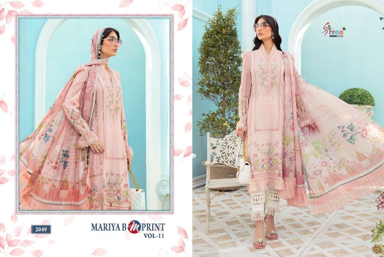 shree fab mariab m print vol 11 cotton astonishing salwar suit with cotton dupatta catalog