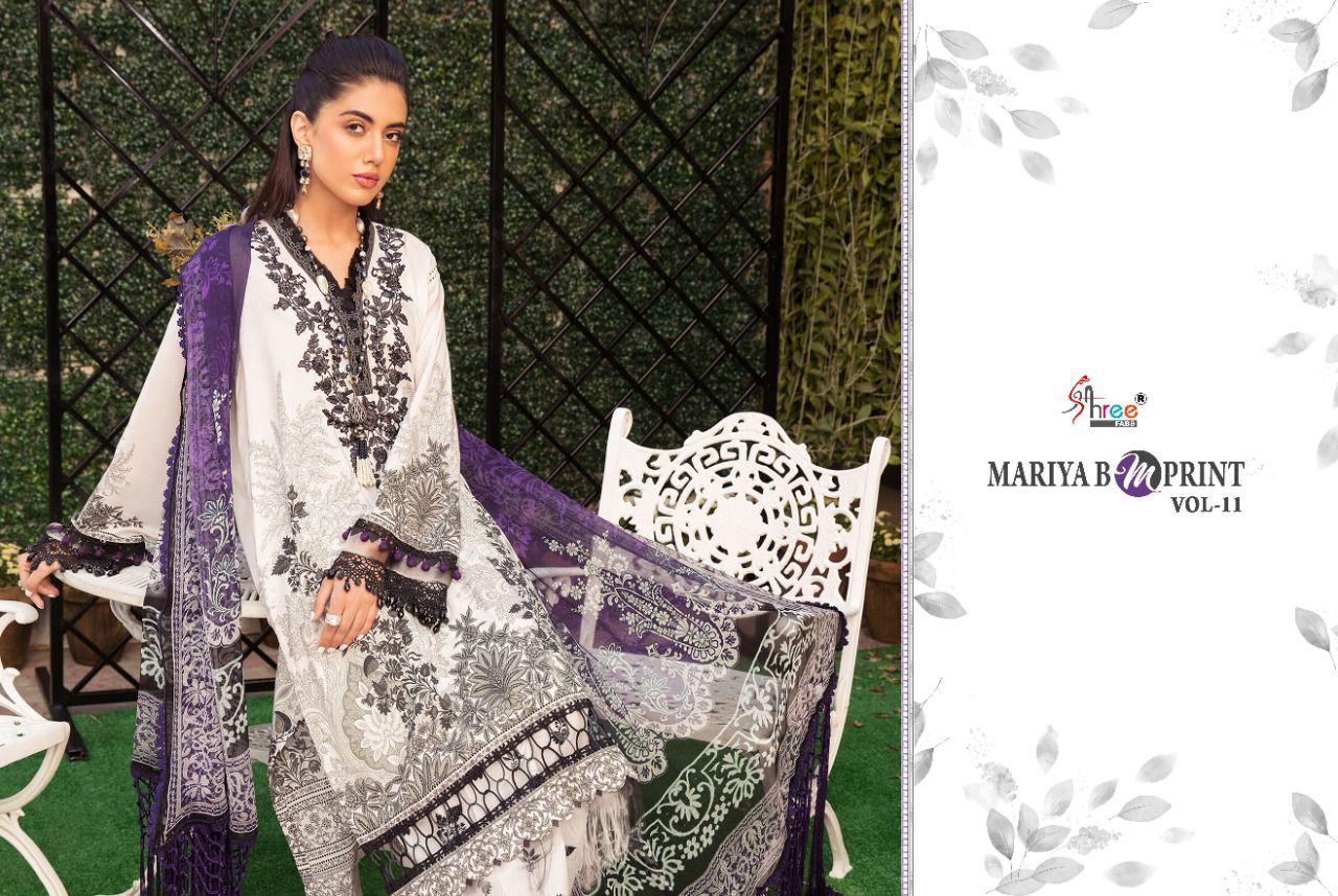 shree fab mariab m print vol 11 cotton astonishing salwar suit with cotton dupatta catalog