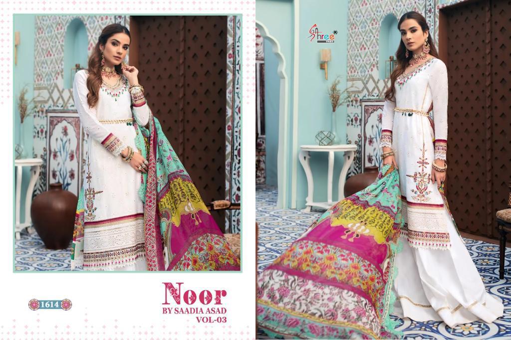 shree fab noor by saadia asad vol 3 cotton exclusive look catalog