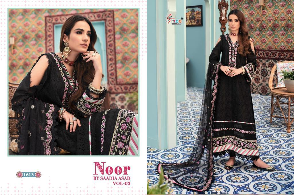 shree fab noor by saadia asad vol 3 cotton exclusive look catalog