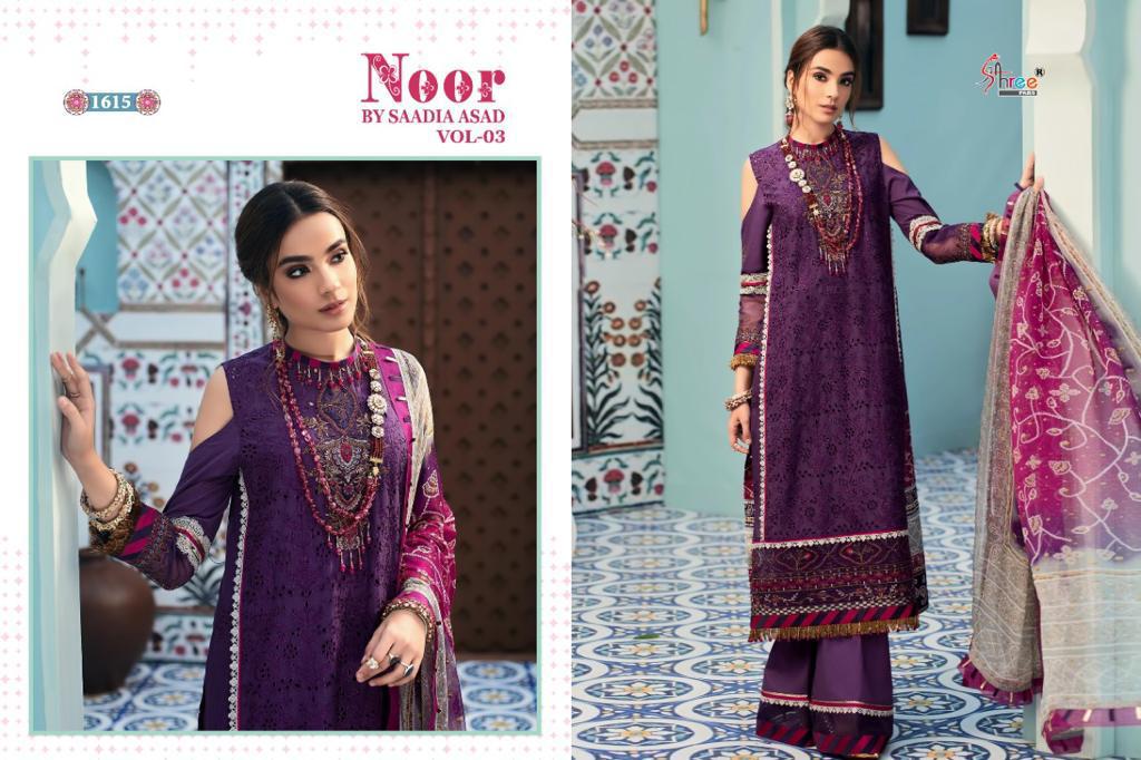 shree fab noor by saadia asad vol 3 cotton exclusive look catalog