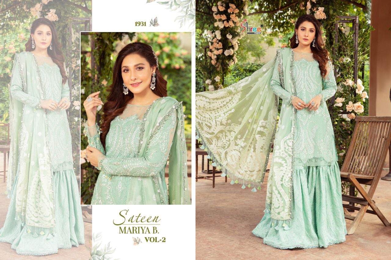 shree fab sateen mariya b vol 2 cotton authentic fabric salwar suit catalog