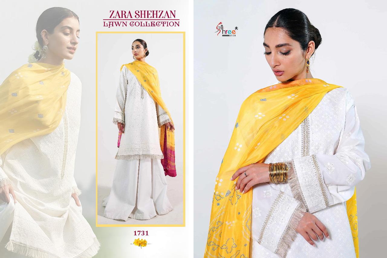 shree fab zara shahjahan lawn collection pure lawn innovative style salwar suit catalog