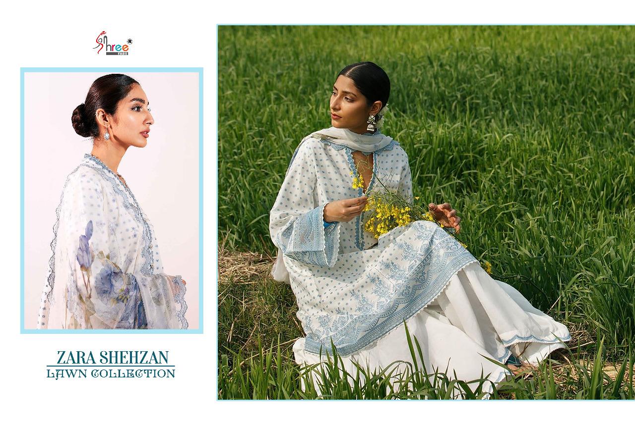 shree fab zara shahjahan lawn collection pure lawn innovative style salwar suit catalog