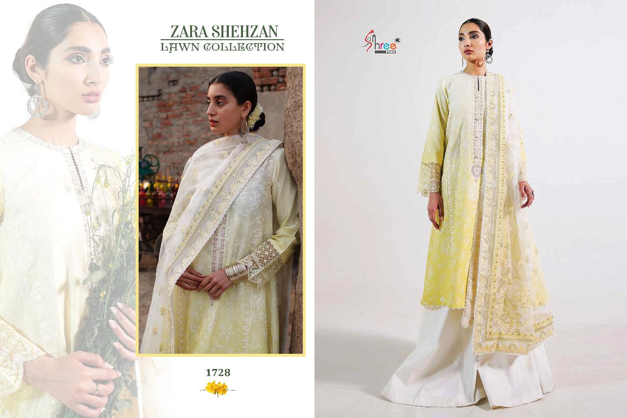 shree fab zara shahjahan lawn collection pure lawn innovative style salwar suit catalog