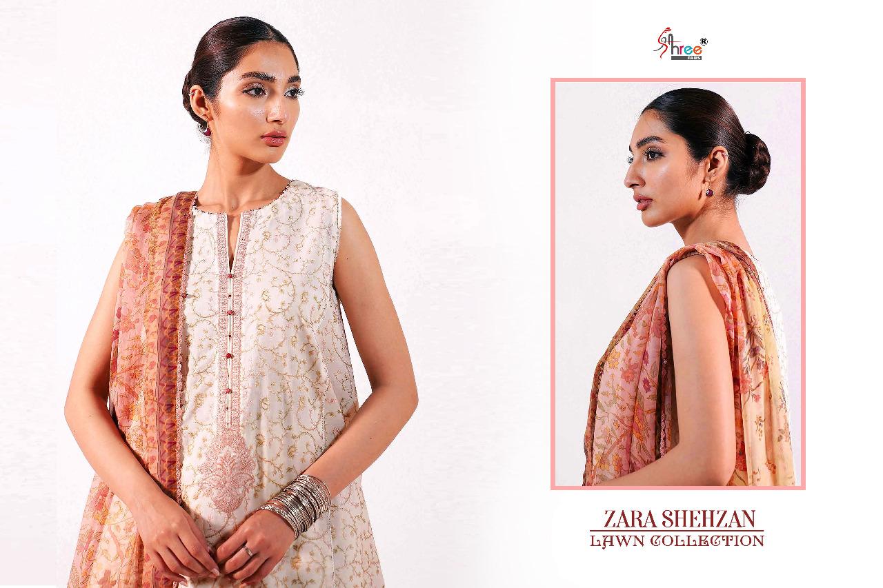 shree fab zara shahjahan lawn collection pure lawn innovative style salwar suit catalog