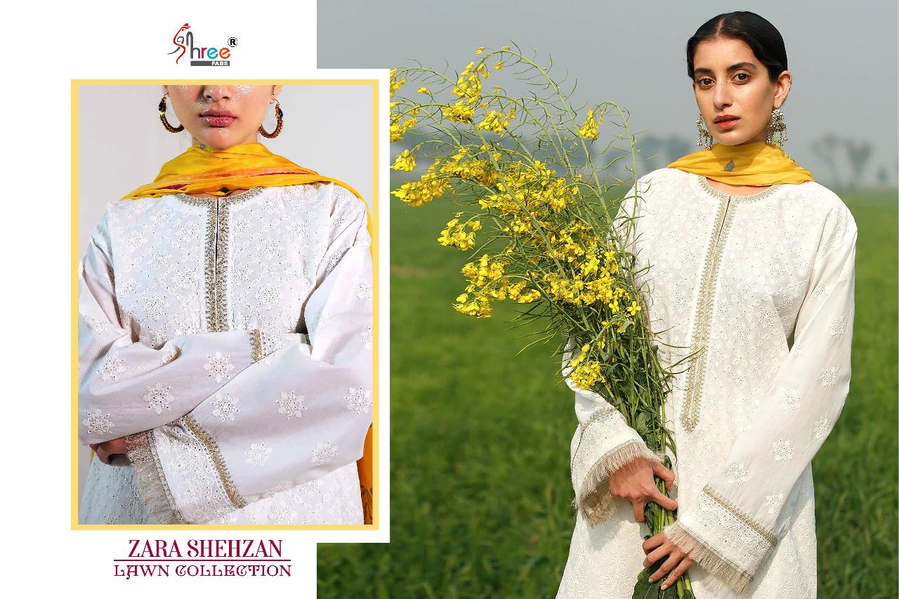 shree fab zara shahjahan lawn collection pure lawn innovative style salwar suit catalog