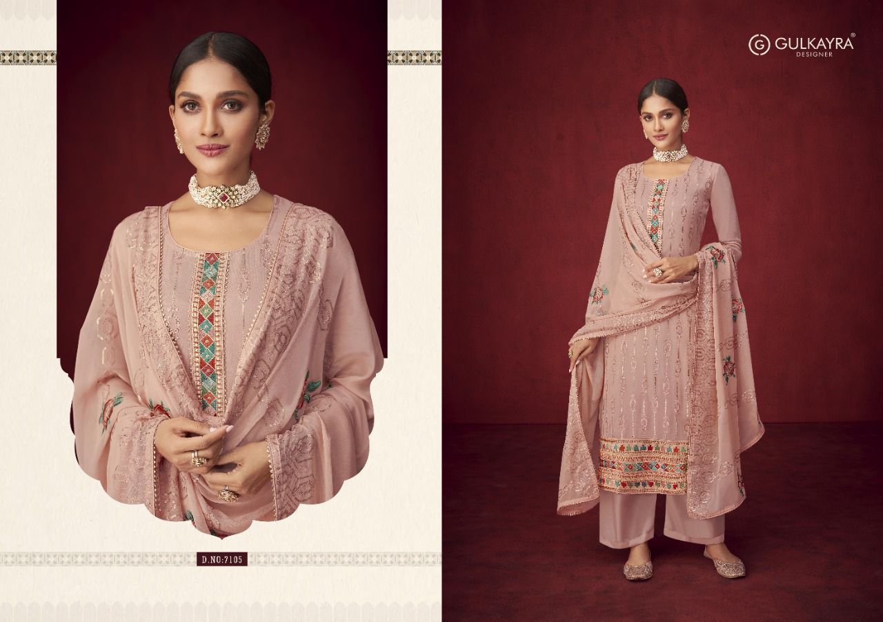 ulkayra designer saayra georgette astonishing salwar suit catalog