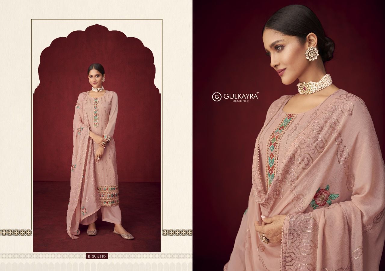 ulkayra designer saayra georgette astonishing salwar suit catalog