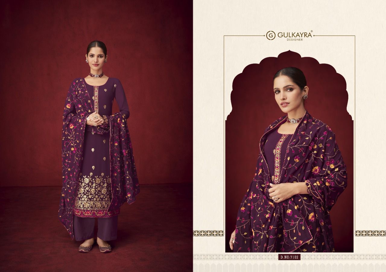 ulkayra designer saayra georgette astonishing salwar suit catalog