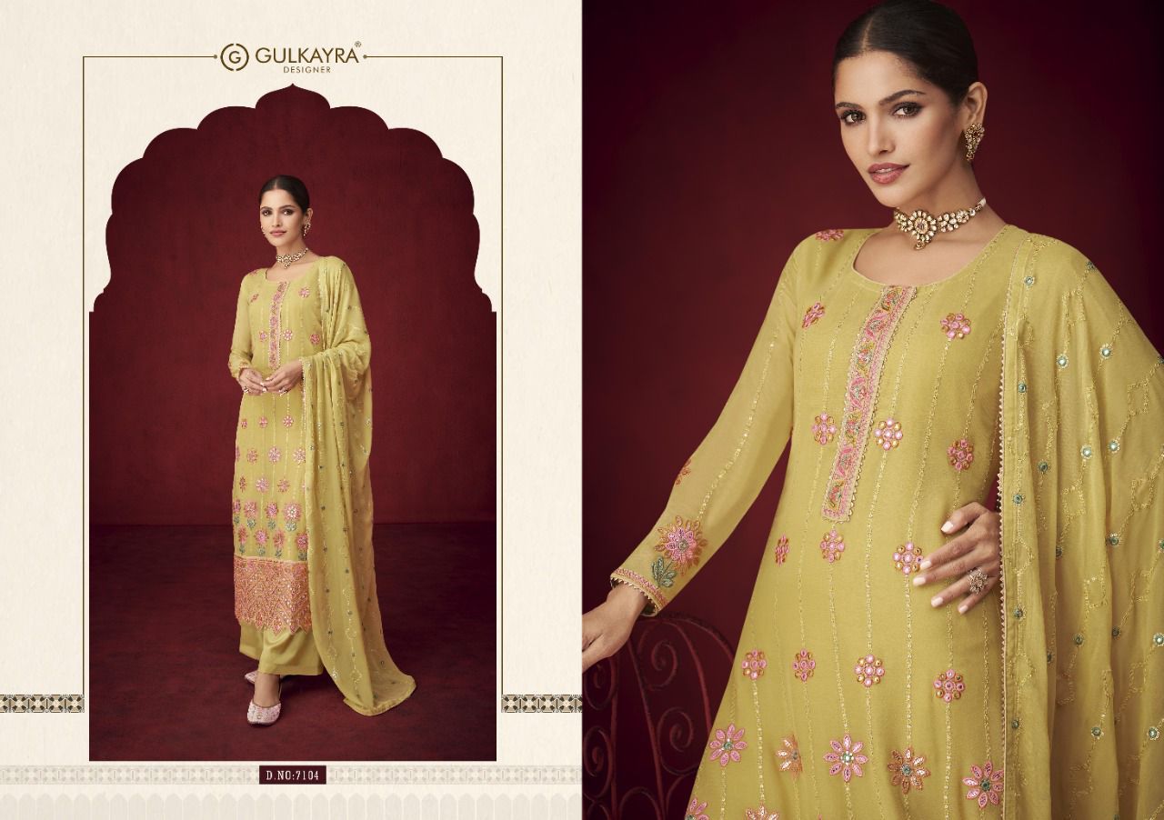 ulkayra designer saayra georgette astonishing salwar suit catalog