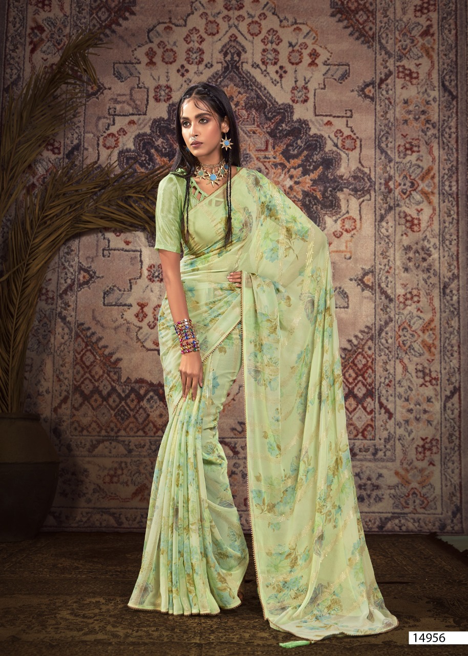 vallabhi print gehraiyaan georgette attractive look saree catalog