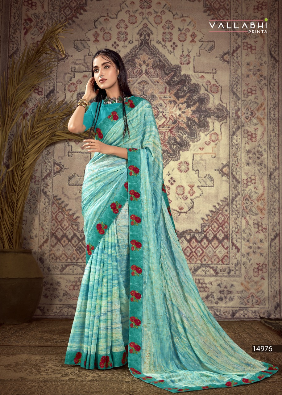 vallabhi print juliana vol 2 chiffon astonishing saree catalog