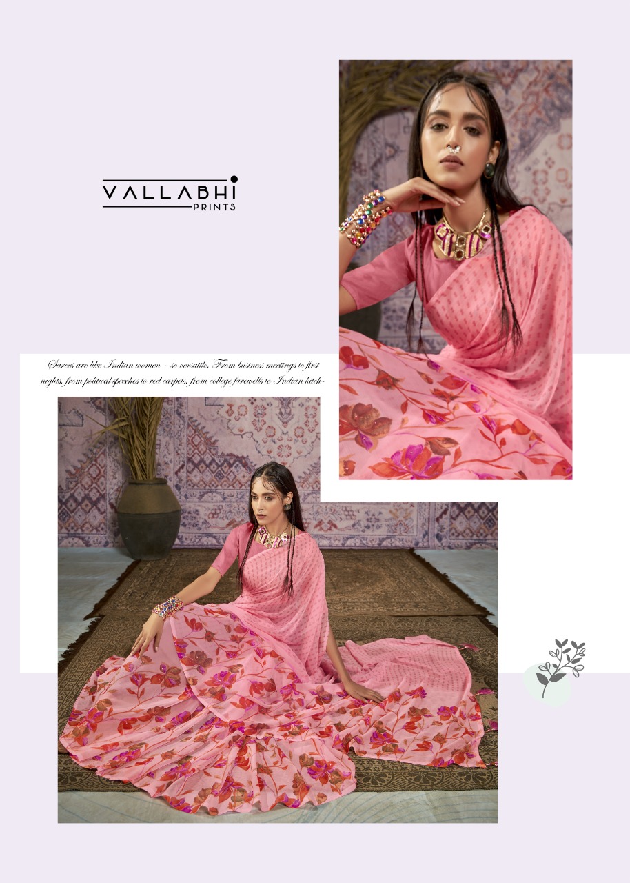 vallabhi print mango vol 2 chiffon exclusive print saree catalog