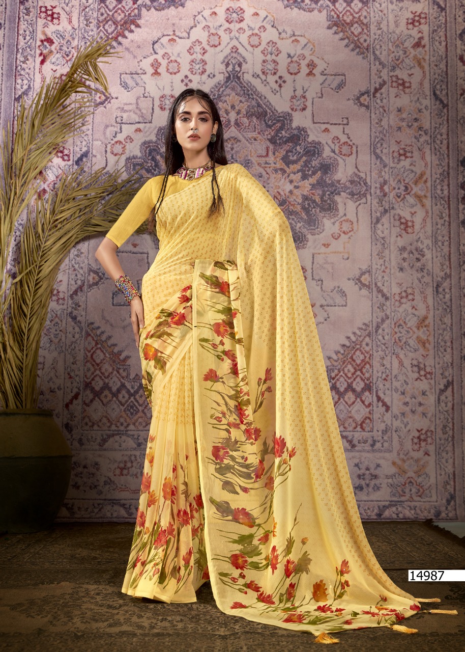 vallabhi print mango vol 2 chiffon exclusive print saree catalog