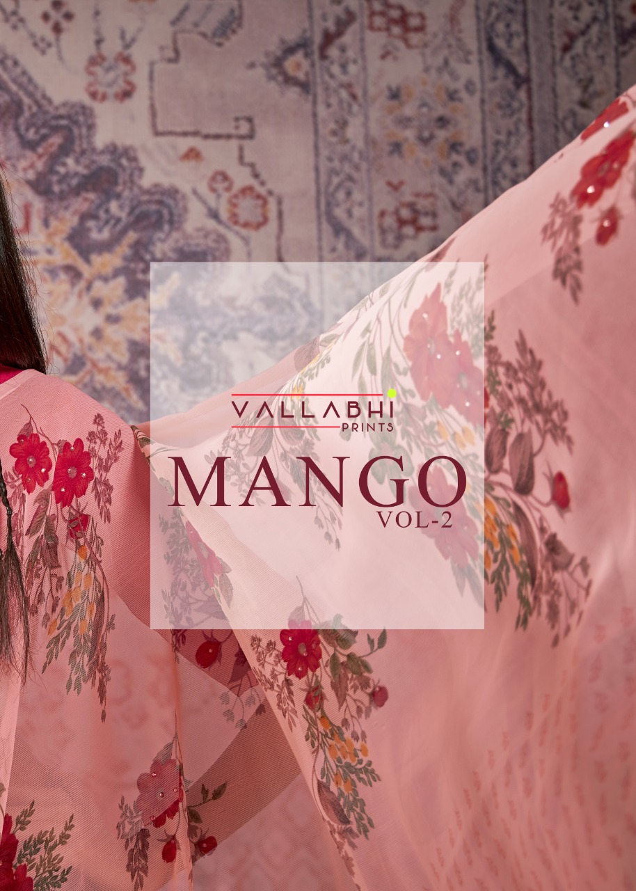 vallabhi print mango vol 2 chiffon exclusive print saree catalog