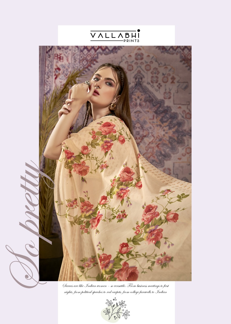 vallabhi print mango vol 2 chiffon exclusive print saree catalog