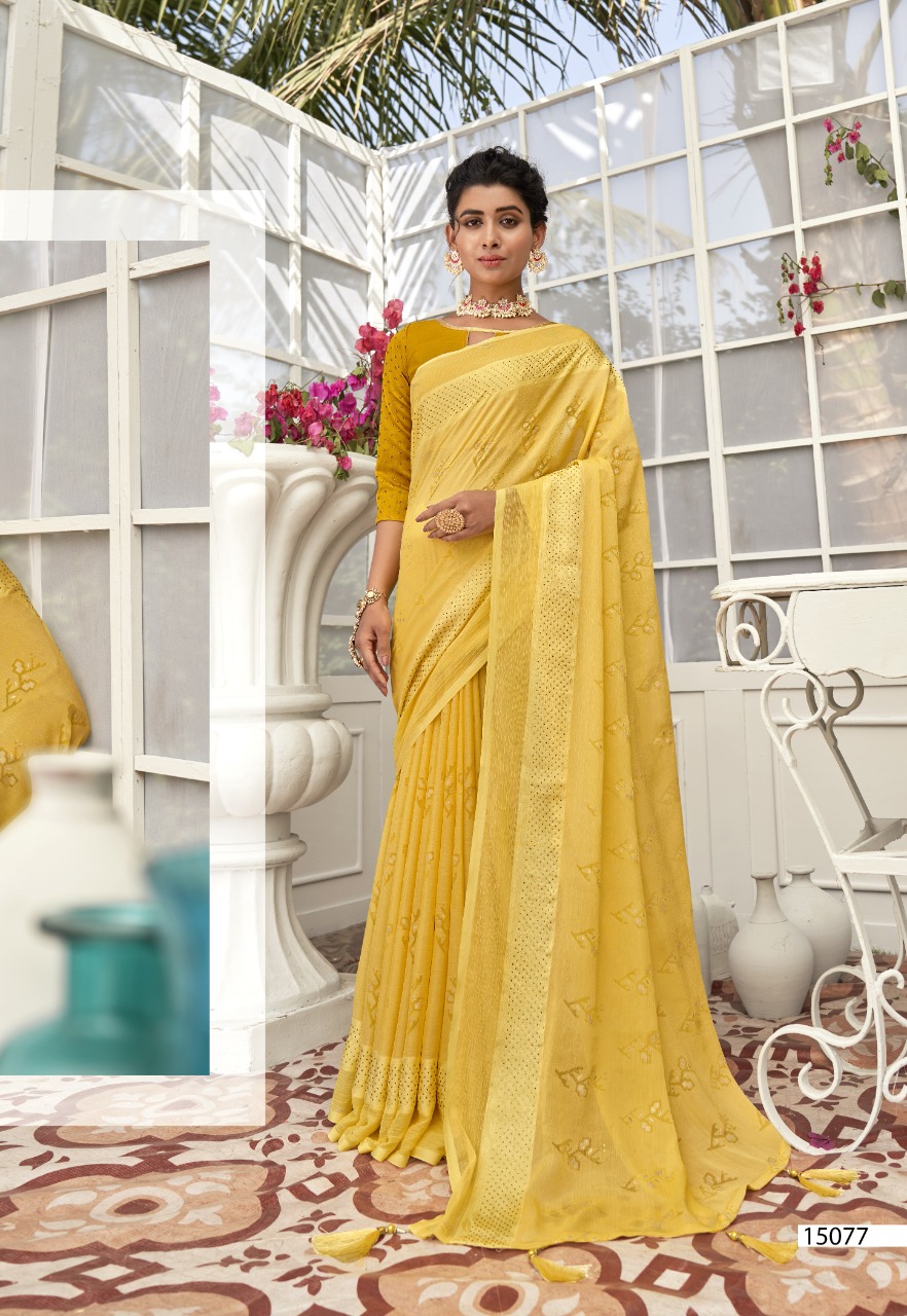 vallabhi print namira Brasso Print gorgeous look saree catalog