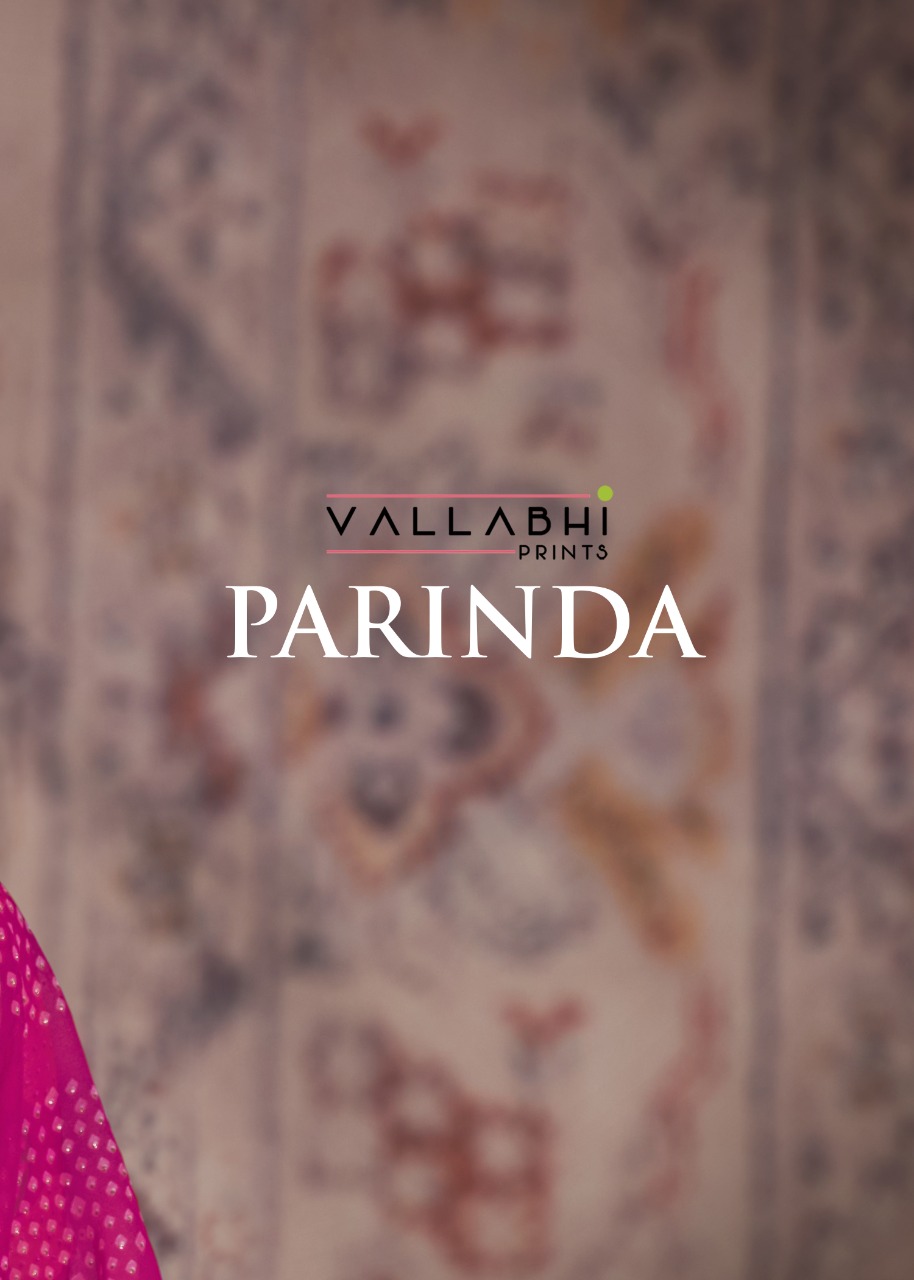 vallabhi print parinda georgette attractive look saree catalog