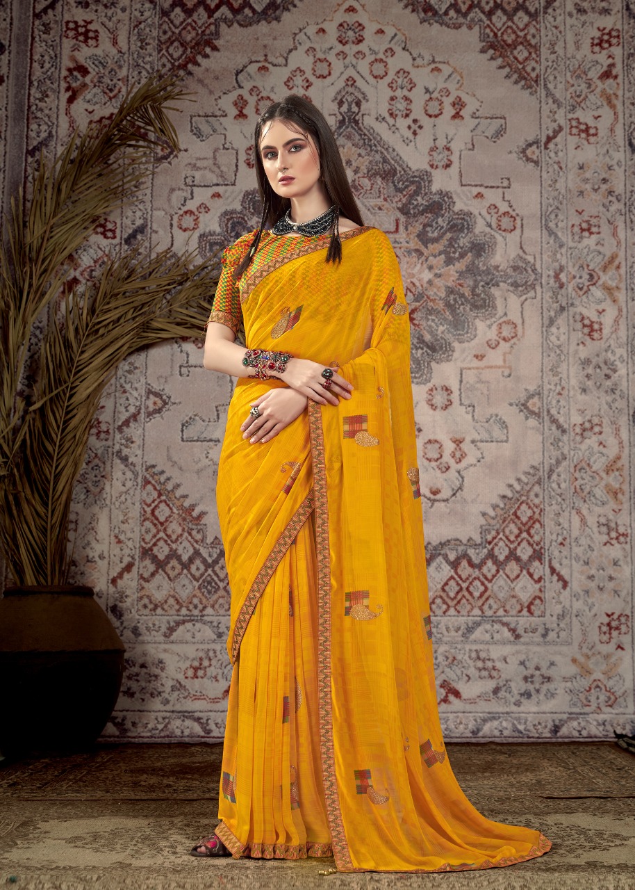 Vallabhi print suhali weightless regal look saree catalog