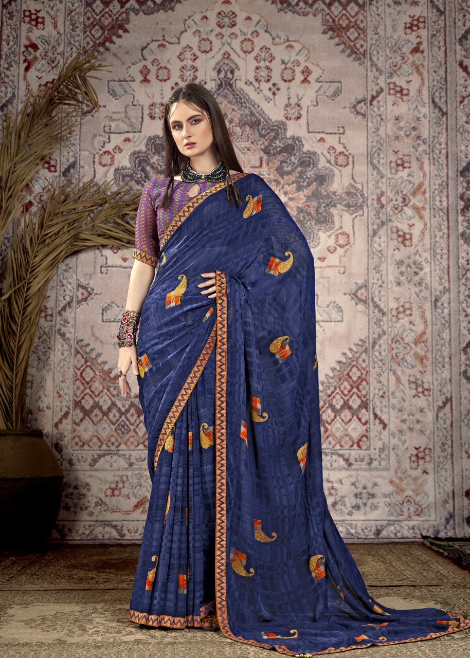 Vallabhi print suhali weightless regal look saree catalog