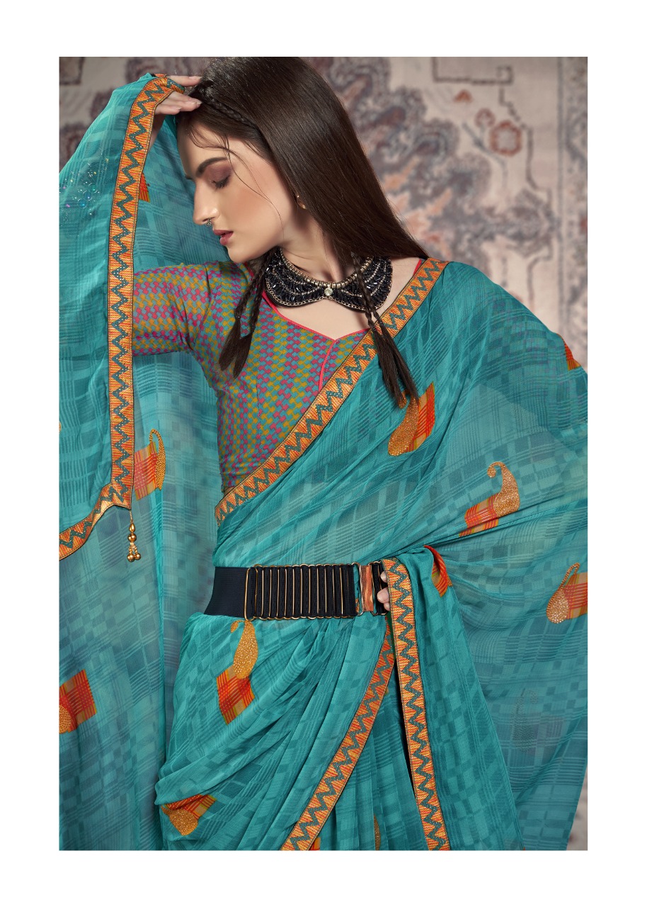 Vallabhi print suhali weightless regal look saree catalog