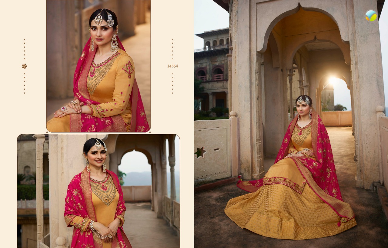 vinay fashion kaseesh Benchmark 2 hitlist silk jaquard gorgeous look salwar suit catalog