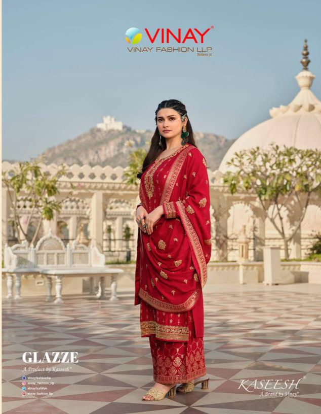 vinay fashion kaseesh glazze dola festive look salwar suit catalog