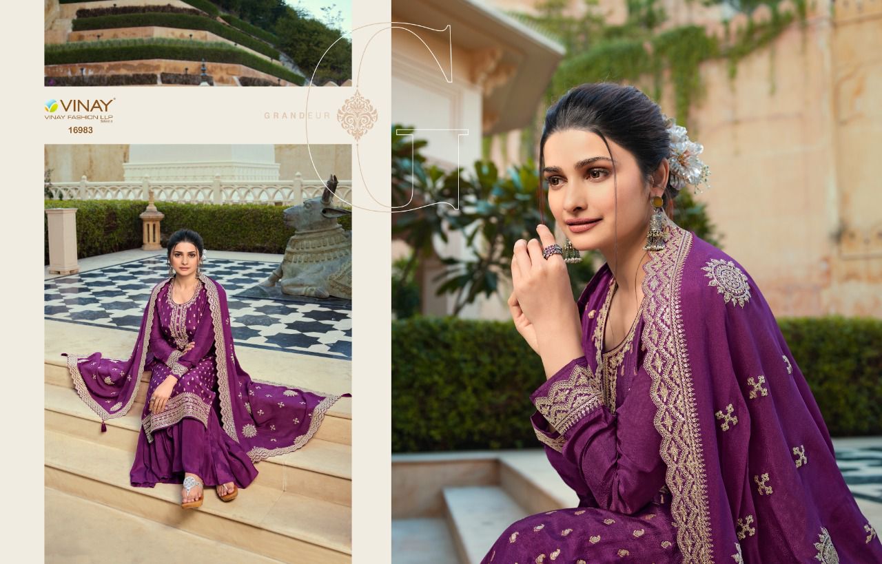 vinay fashion kaseesh guzarish dola jacquard gorgeous look salwar suit catalog