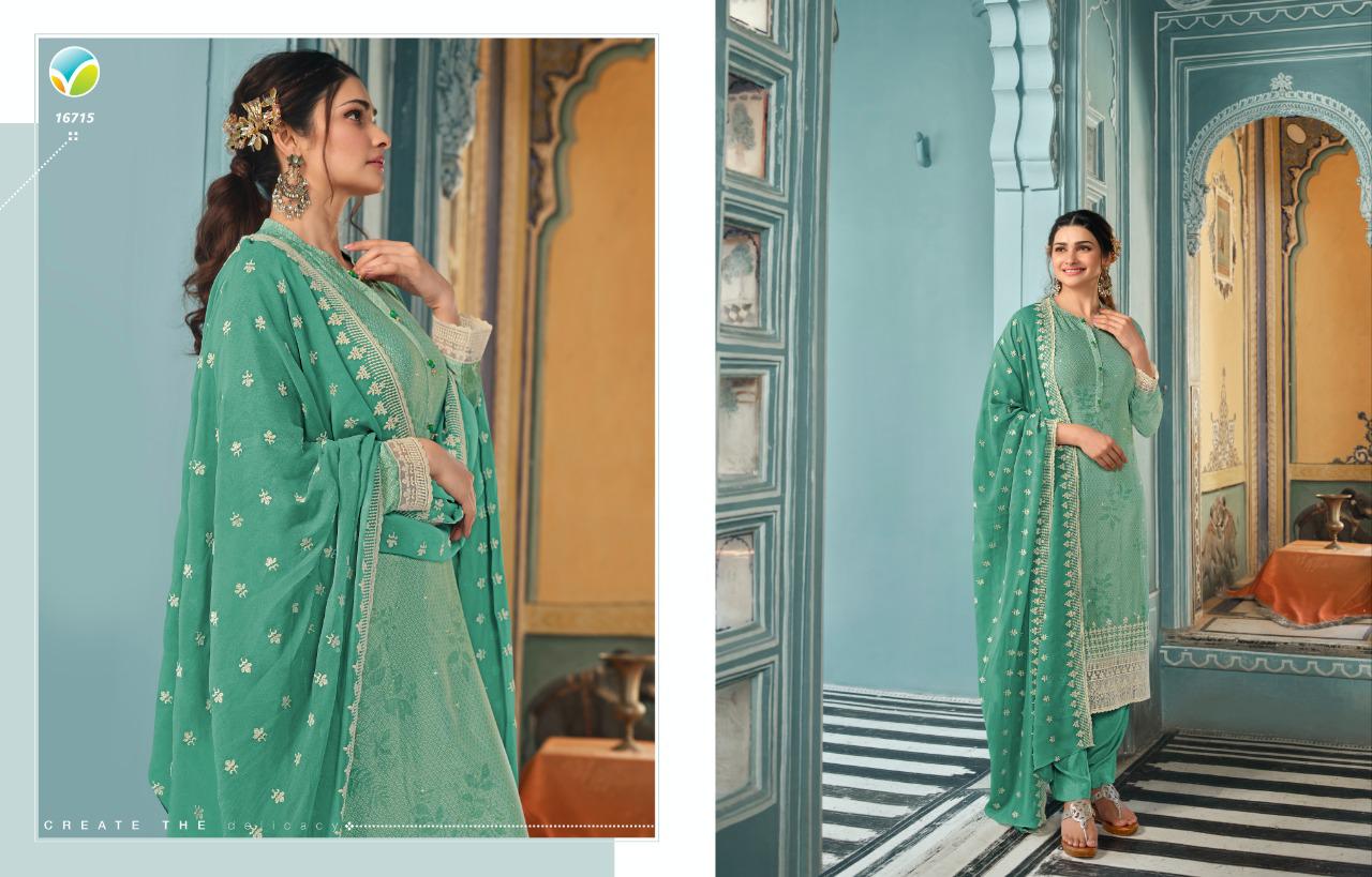 vinay fashion silkina Royal Crepe 37 Royal Crepe catchy look salwar suit catalog