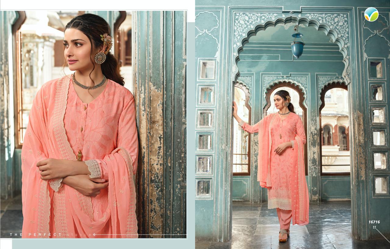 vinay fashion silkina Royal Crepe 37 Royal Crepe catchy look salwar suit catalog