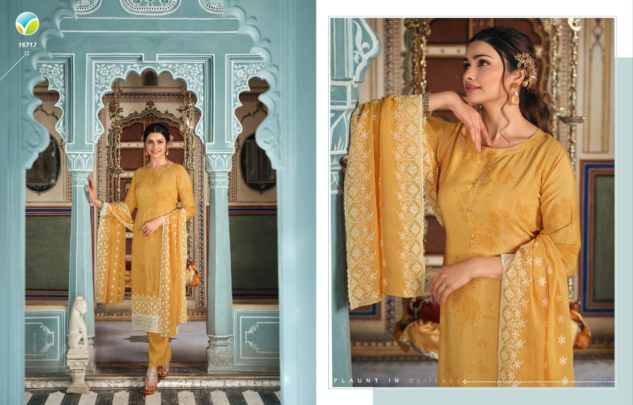 vinay fashion silkina Royal Crepe 37 Royal Crepe catchy look salwar suit catalog