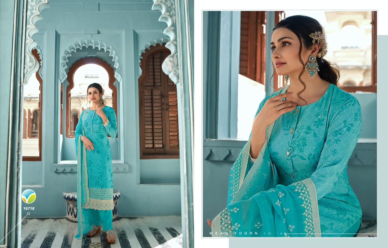 vinay fashion silkina Royal Crepe 37 Royal Crepe catchy look salwar suit catalog