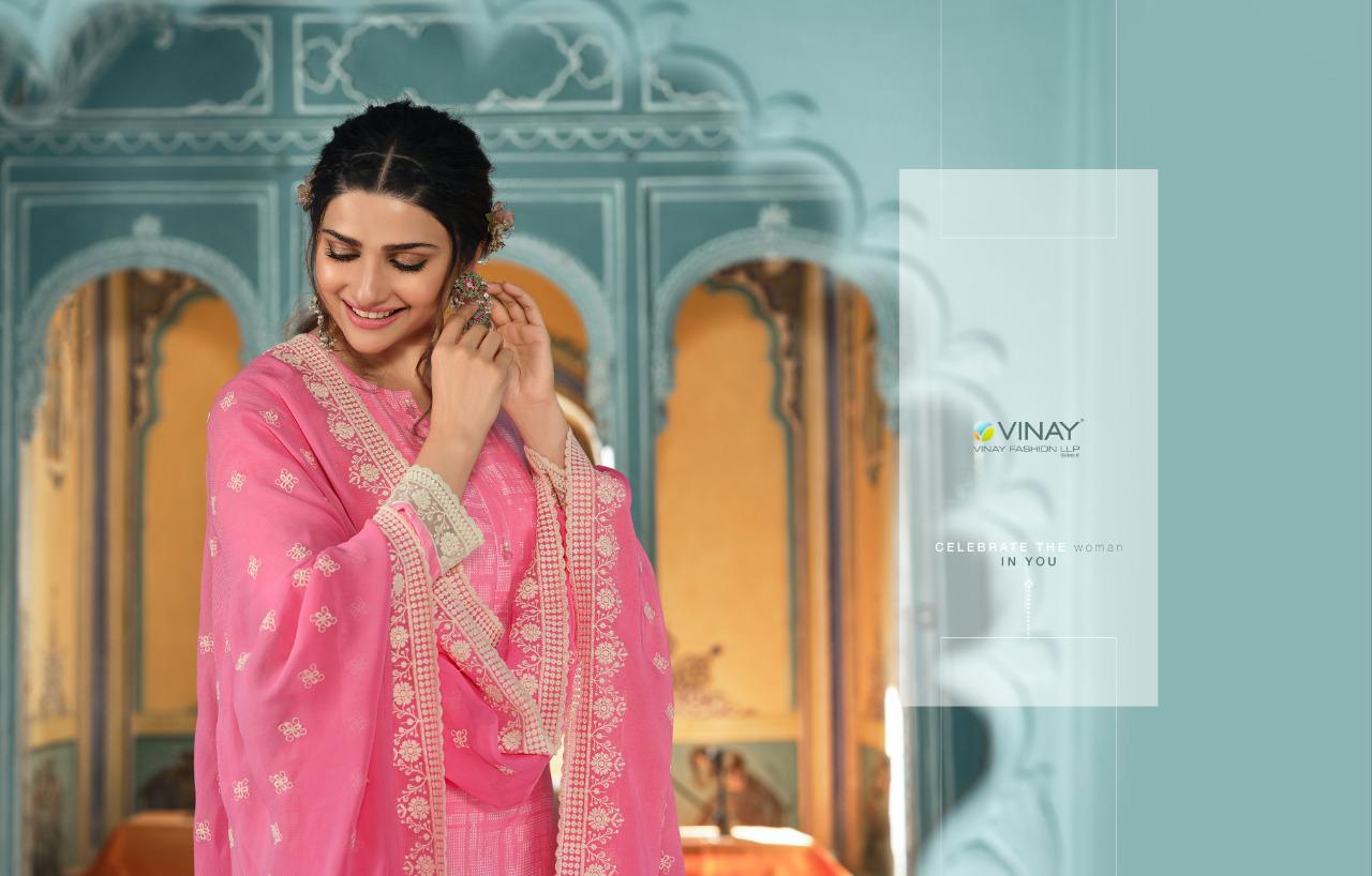 vinay fashion silkina Royal Crepe 37 Royal Crepe catchy look salwar suit catalog