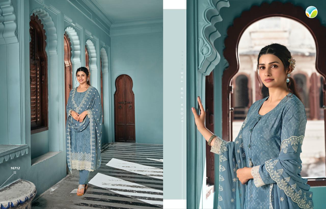 vinay fashion silkina Royal Crepe 37 Royal Crepe catchy look salwar suit catalog