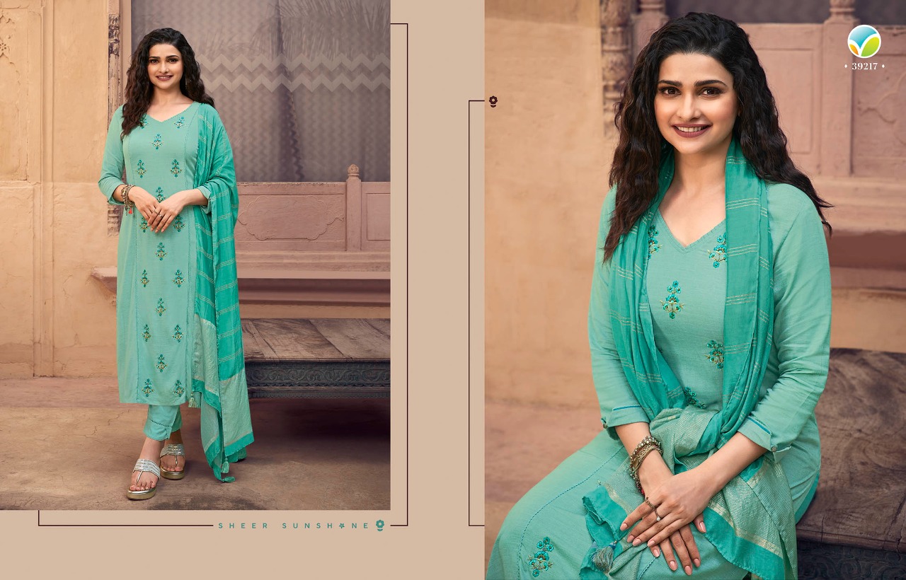 vinay fashion tumbaa miracle viscose decent embroidary look top bottom with dupatta catalog