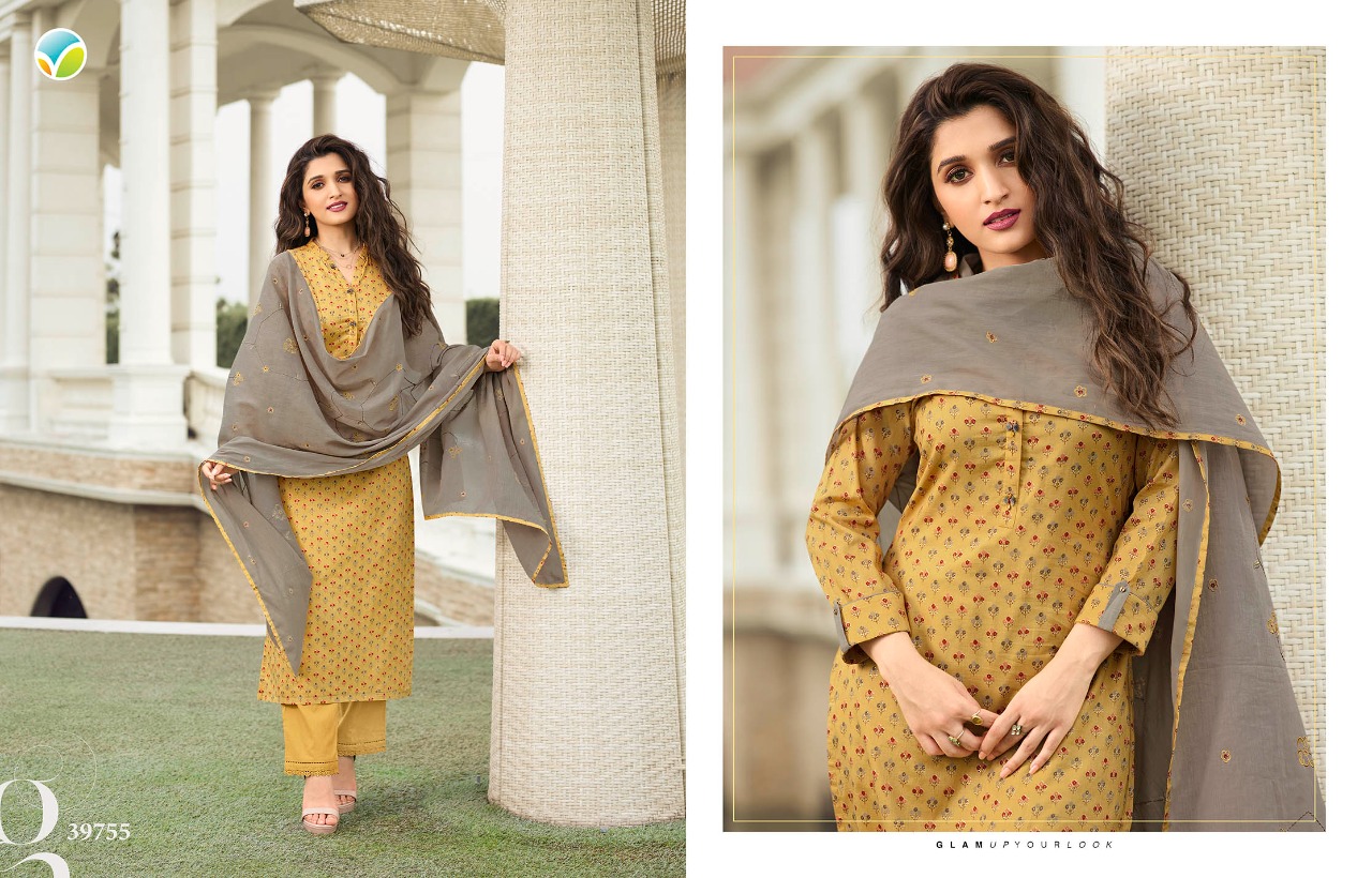 vinay fashion tumbaa muskaan cotton classic trendy look top with bottom and dupatta catalog