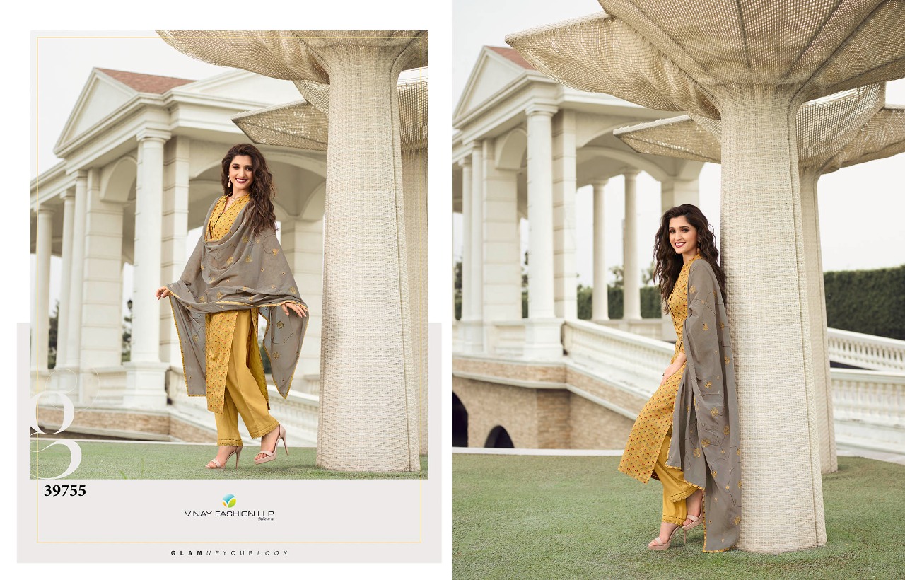 vinay fashion tumbaa muskaan cotton classic trendy look top with bottom and dupatta catalog