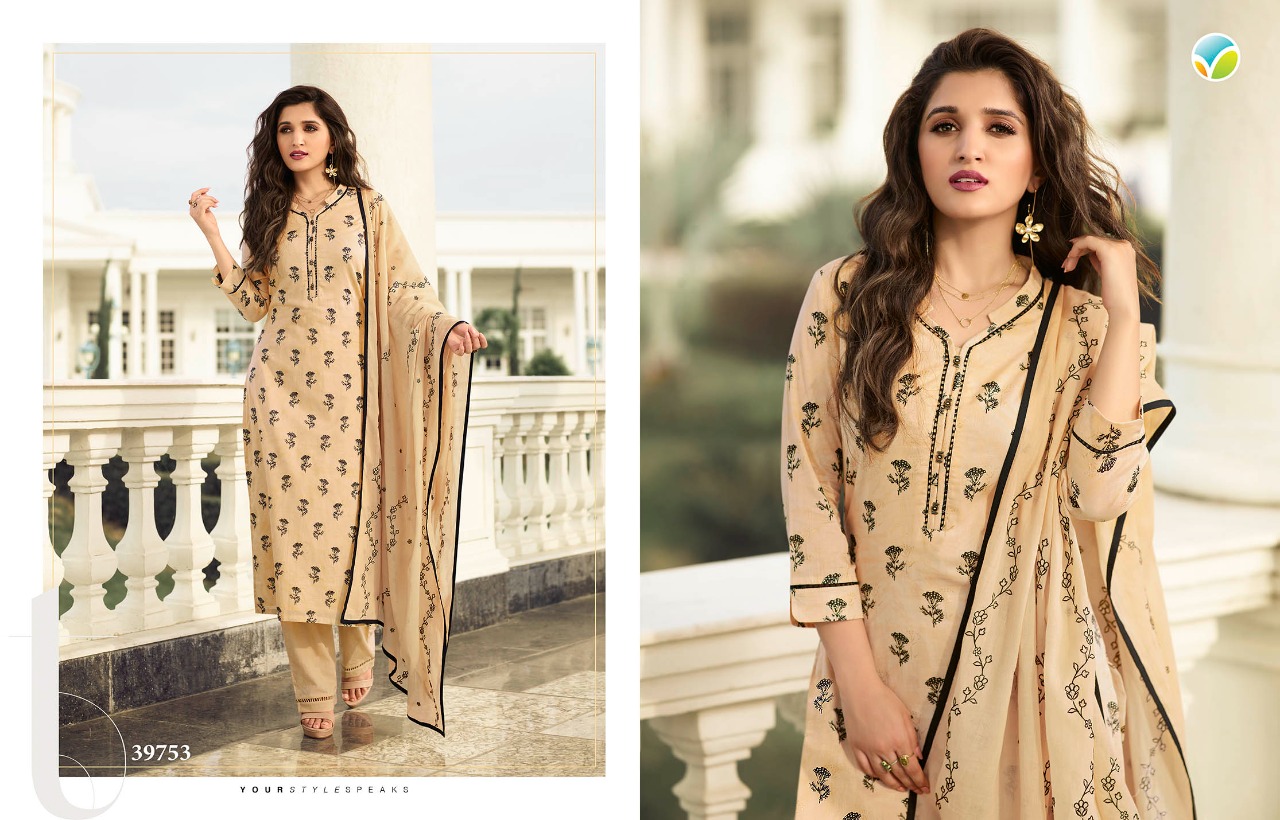 vinay fashion tumbaa muskaan cotton classic trendy look top with bottom and dupatta catalog