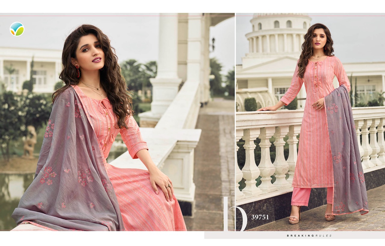 vinay fashion tumbaa muskaan cotton classic trendy look top with bottom and dupatta catalog