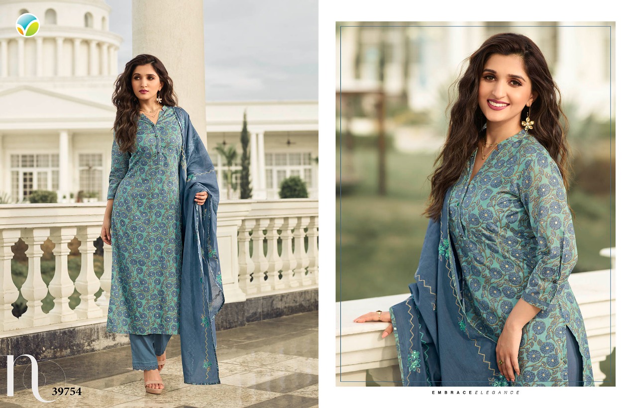 vinay fashion tumbaa muskaan cotton classic trendy look top with bottom and dupatta catalog