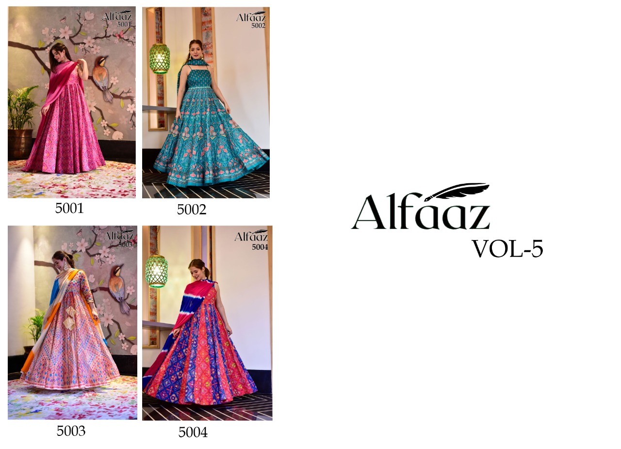 virasat alfaaz vol 5 silk astonishing indo western catalog