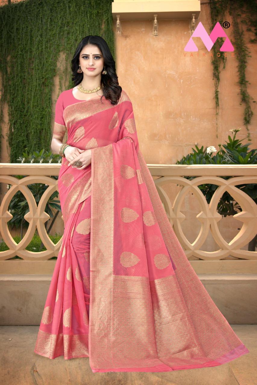 vivera international Princess 4 Chanderi Cotton elegant saree catalog