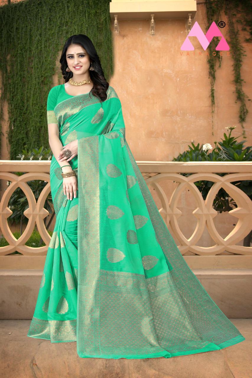 vivera international Princess 4 Chanderi Cotton elegant saree catalog