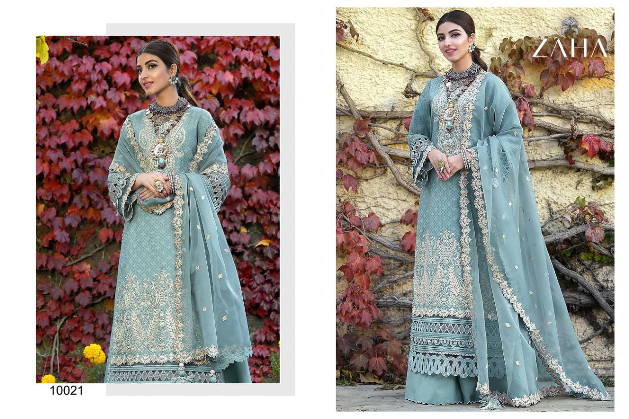 zaha soghat vol 1 georgette astonishing salwar suit catalog