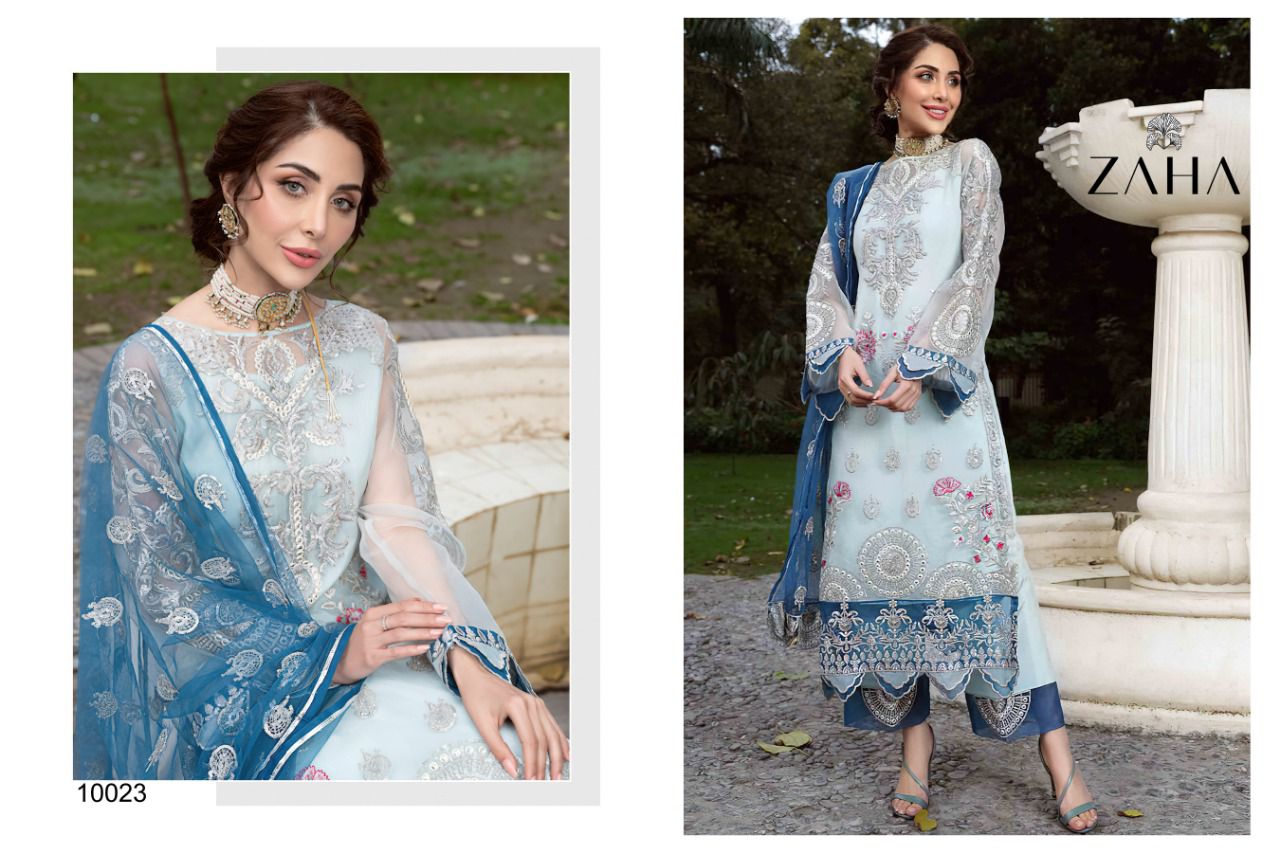 zaha soghat vol 1 georgette astonishing salwar suit catalog