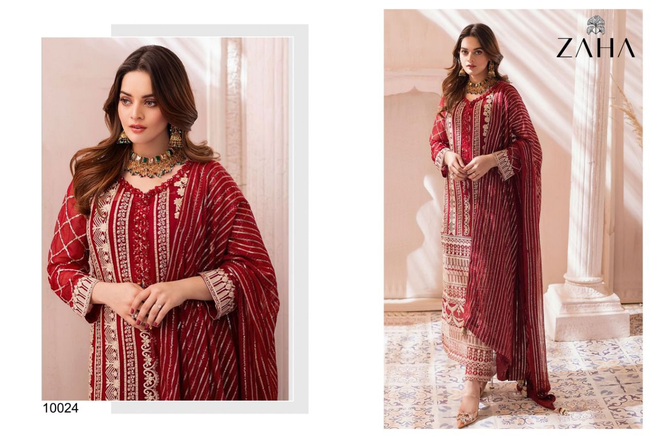 zaha soghat vol 1 georgette astonishing salwar suit catalog