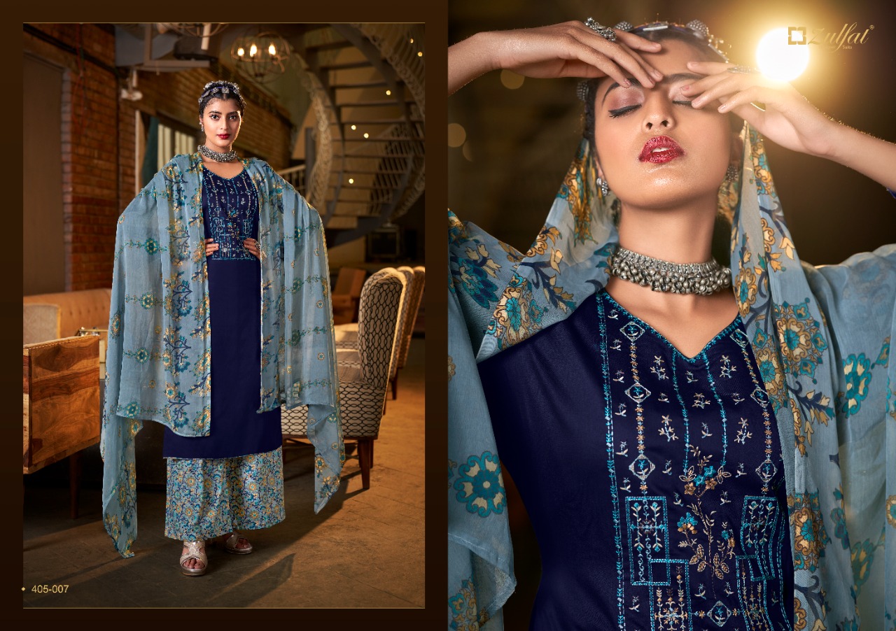 zulfat designer suit mohini cotton attrective print salwar suit catalog